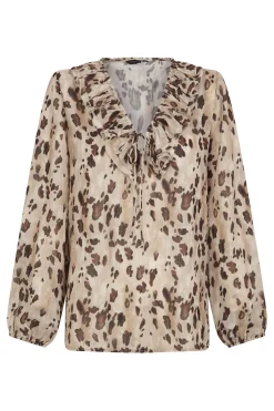 Cortefiel Blusa volantes Multicolor Clearance