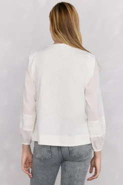 Pedro del Hierro Bluseta romántica Crudo Online