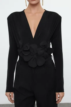 Trendyol Body de punto negro