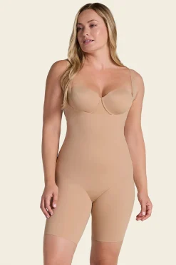 Leonisa Body pecho libre ultraliviano de control fuerte beige Discount