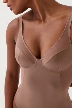 Spanx Body tanga de compresión tul y satén Shaping satin nude Sale