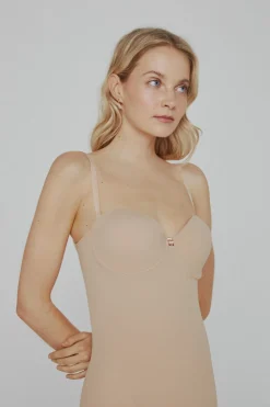 Ivette Bridal Body-pantalón con copa push up en nude beige Hot