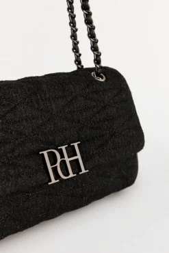 Pedro del Hierro Bolso bandolera acolchado con cadena Gris Hot