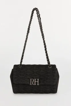 Pedro del Hierro Bolso bandolera acolchado con cadena Gris Hot
