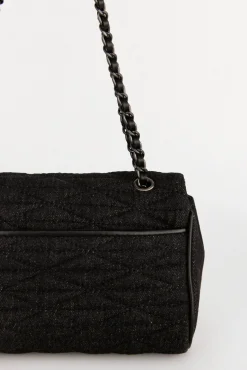 Pedro del Hierro Bolso bandolera acolchado con cadena Gris Hot
