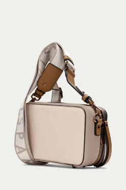 Hispanitas Bolso bandolera cremallera since 90 Beige Best