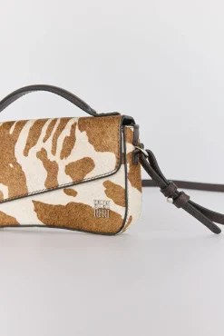 Pedro del Hierro Bolso bandolera marrón con estampado de vaca (piel) Varios Best