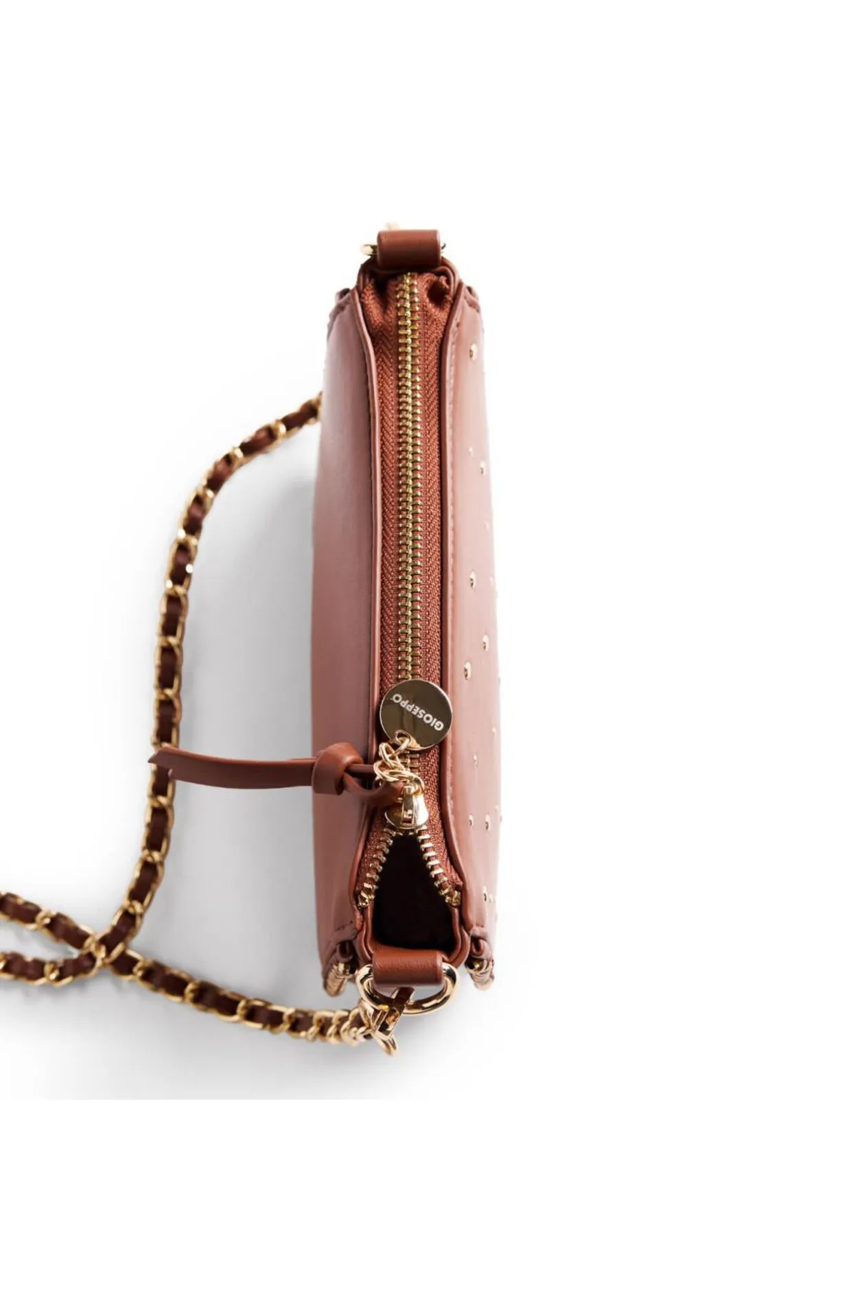 Gioseppo Bolso bandolera tachas clemens Marrón Online