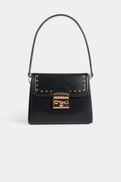 Morgan Bolso bandolera y tachuelas Negro Discount