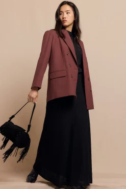 Slowlove Bolso barril flecos Negro New