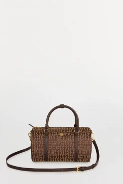 Pedro del Hierro Bolso bowling jacquard Marr&oacute;n Discount