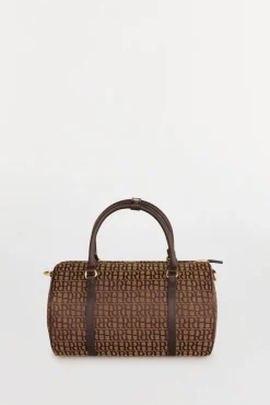 Pedro del Hierro Bolso bowling jacquard Marr&oacute;n Discount