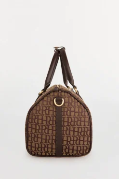 Pedro del Hierro Bolso bowling jacquard Marr&oacute;n Discount