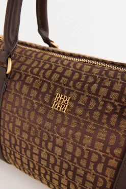 Pedro del Hierro Bolso bowling jacquard Marr&oacute;n Discount