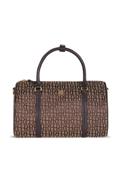 Pedro del Hierro Bolso bowling jacquard Marr&oacute;n Discount