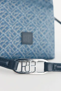 Pedro del Hierro Bolso bucket doble asa monograma Azul New