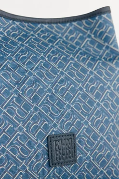 Pedro del Hierro Bolso bucket doble asa monograma Azul New