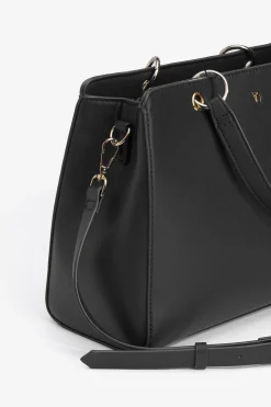 Vilanova Bolso City Efecto Piel Negro New