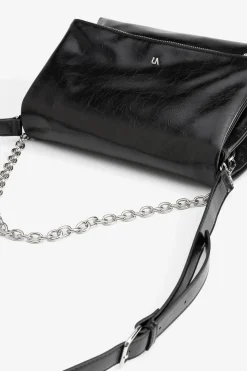 Vilanova Bolso con Efecto Piel y Cadena Negro