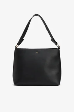 Vilanova Bolso de Hombro con Aros Metálicos Negro Sale