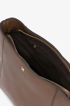 Vilanova Bolso de Hombro Efecto Piel Marr&oacute;n Outlet