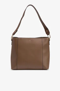 Vilanova Bolso de Hombro Efecto Piel Marr&oacute;n Outlet