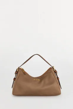 Pedro del Hierro Bolso de hombro en nylon con cremallera Beige Online