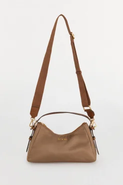 Pedro del Hierro Bolso de hombro en nylon con cremallera Beige Online