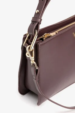 Vilanova Bolso Efecto Piel con Bolsillo Marr&oacute;n oscuro Outlet