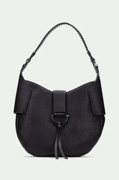 Hispanitas Bolso hobo redondeado cierre magnético Negro Outlet