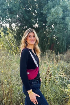 De La Mur Bolso Pequeño Edición Fiesta Dallas burdeos Outlet