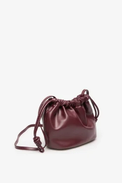Cortefiel Bolso saco bandolera Granate Discount