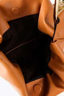 Lola Casademunt Bolso shopper blando Marr&oacute;n