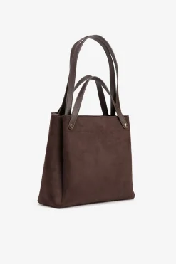 Vilanova Bolso Shopper Efecto Gamuza Marr&oacute;n oscuro Clearance