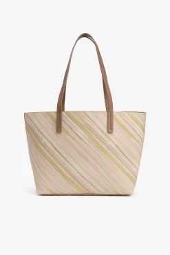 Vilanova Bolso shopper efecto piel estampado Beige Clearance