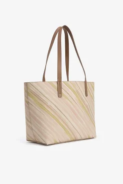 Vilanova Bolso shopper efecto piel estampado Beige Clearance