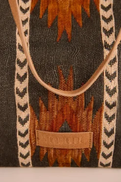 Slowlove Bolso shopper jacquard marrón Multicolor