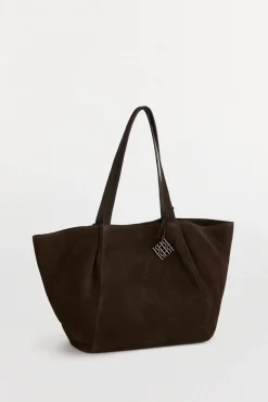 Pedro del Hierro Bolso shopper serraje Marr&oacute;n Discount