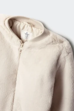 Springfield Kids Bomber de pelo niña beige Online