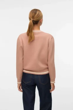 Vero Moda Bomber de punto Marr&oacute;n