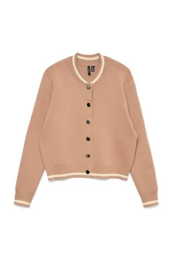 Vero Moda Bomber de punto Marr&oacute;n