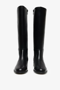 Cortefiel Bota alta elástica Negro New