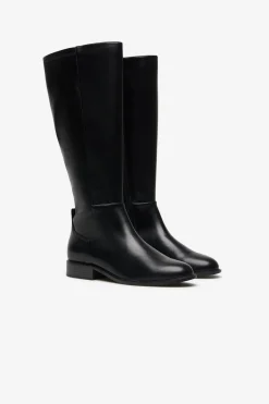 Cortefiel Bota alta elástica Negro New