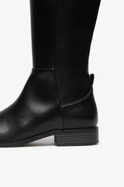 Cortefiel Bota alta elástica Negro New