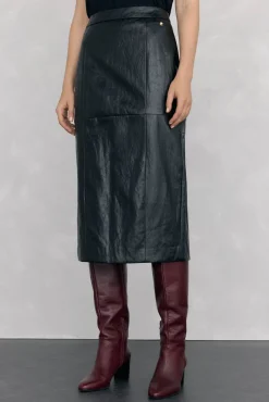 Pedro del Hierro Bota alta piel Burdeos Online