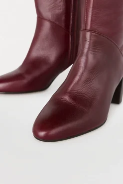 Pedro del Hierro Bota alta piel Burdeos Online