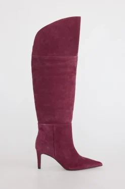 Slowlove Bota alta serraje Granate Best