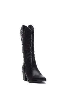 XTI Bota Cowboy Bordado negro Hot