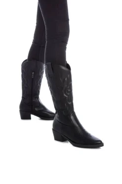 XTI Bota cowboy bordado Negro Sale