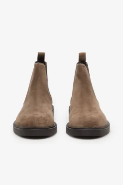 Cortefiel Bota piel gomas laterales Marr&oacute;n New